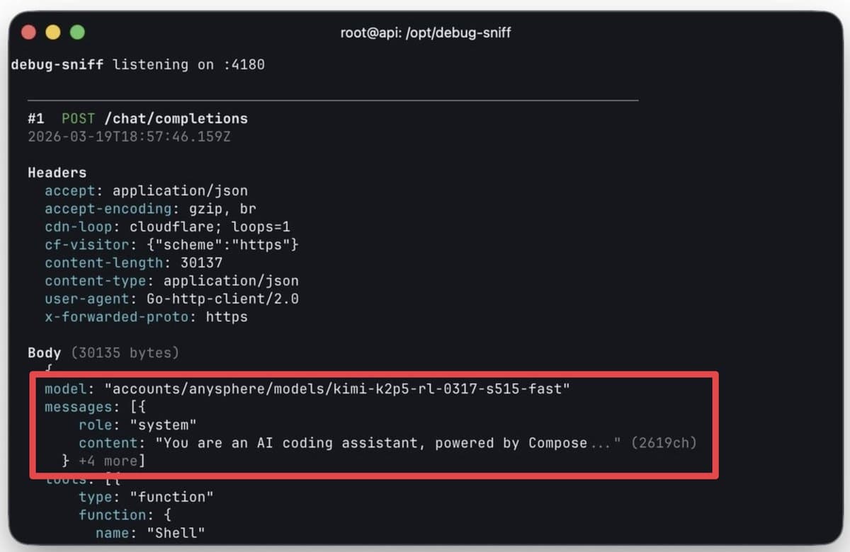 Cursor reports Composer 2 is based on Kimi K2.5 after API model IDs surfaced