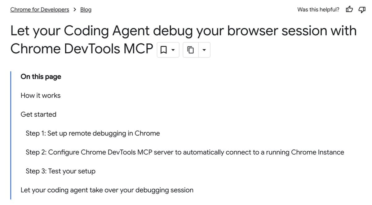 Chrome DevTools MCP adds auto-connect for live browser sessions in Chrome 144+