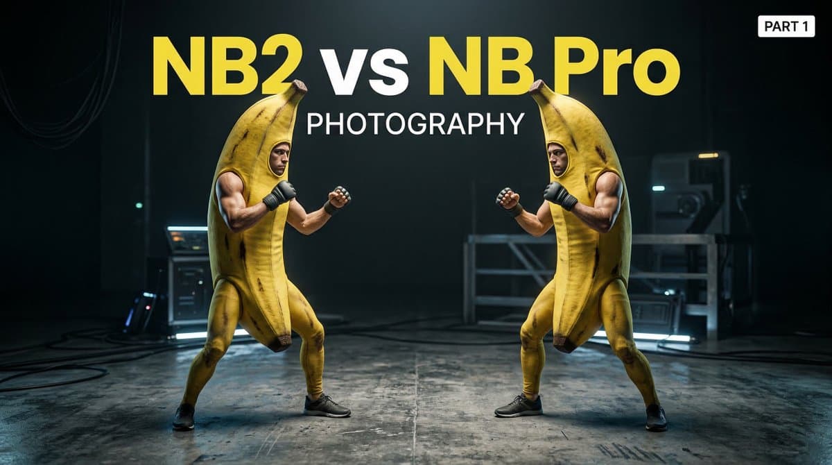 Leonardo compares Nano Banana 2 vs Pro across 10 photography styles
