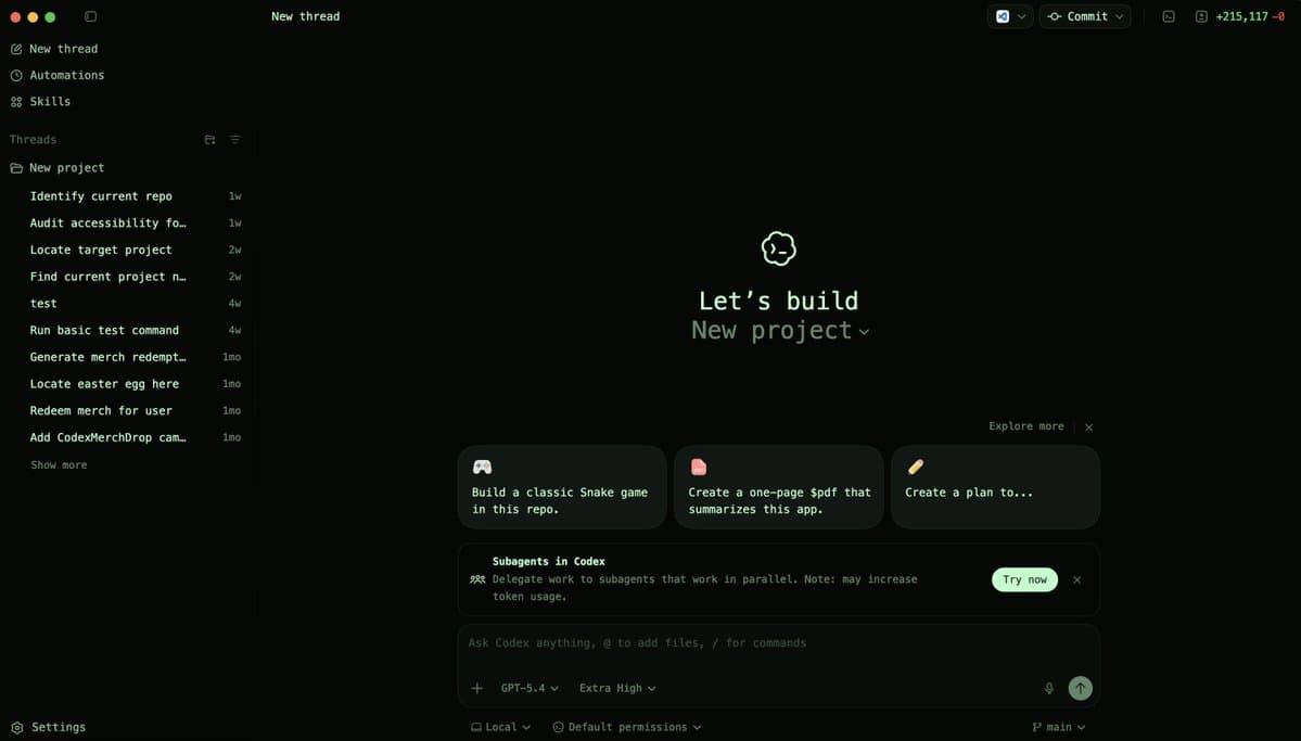 OpenAI Codex adds subagents for parallel tasks in app and CLI