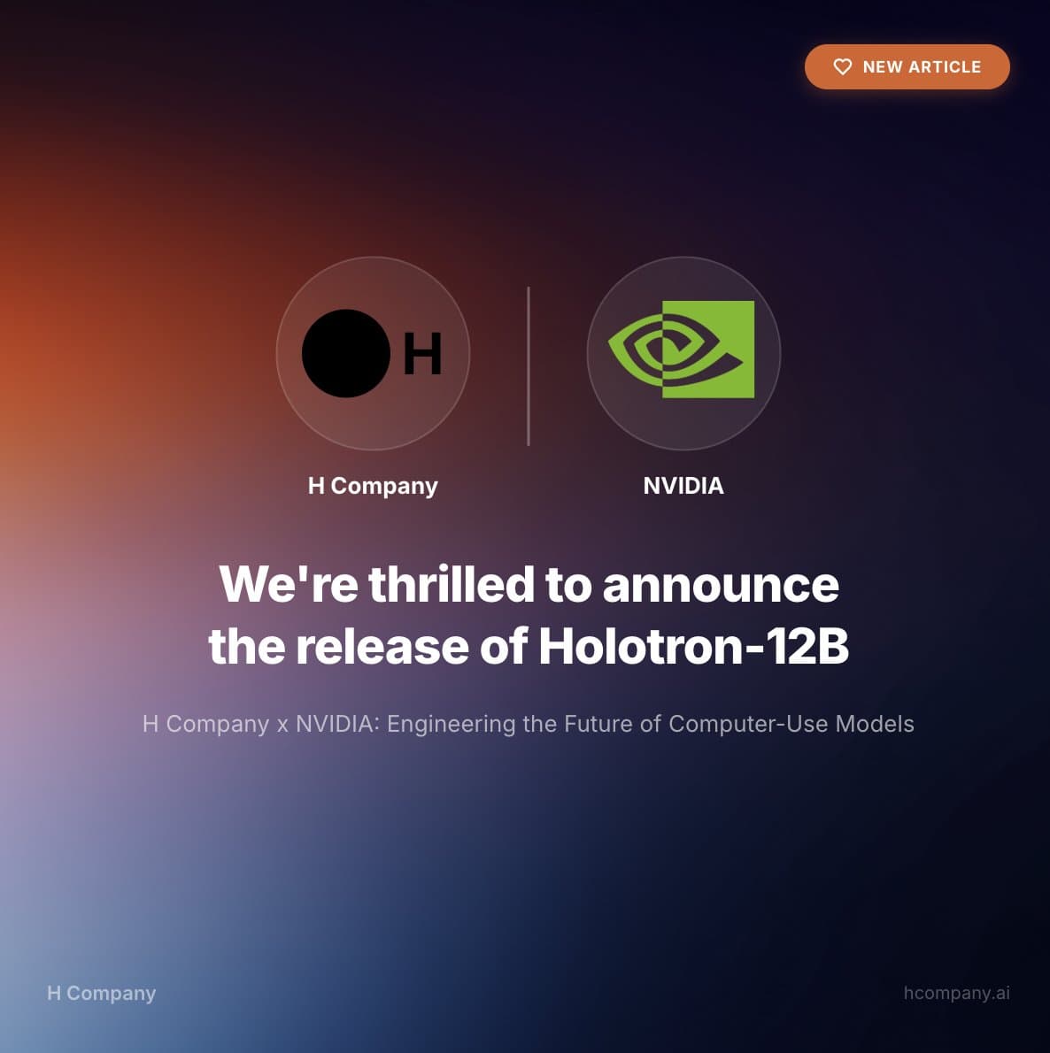 H Company releases Holotron-12B: 8.9k tok/s on H100 and 80.5% WebVoyager