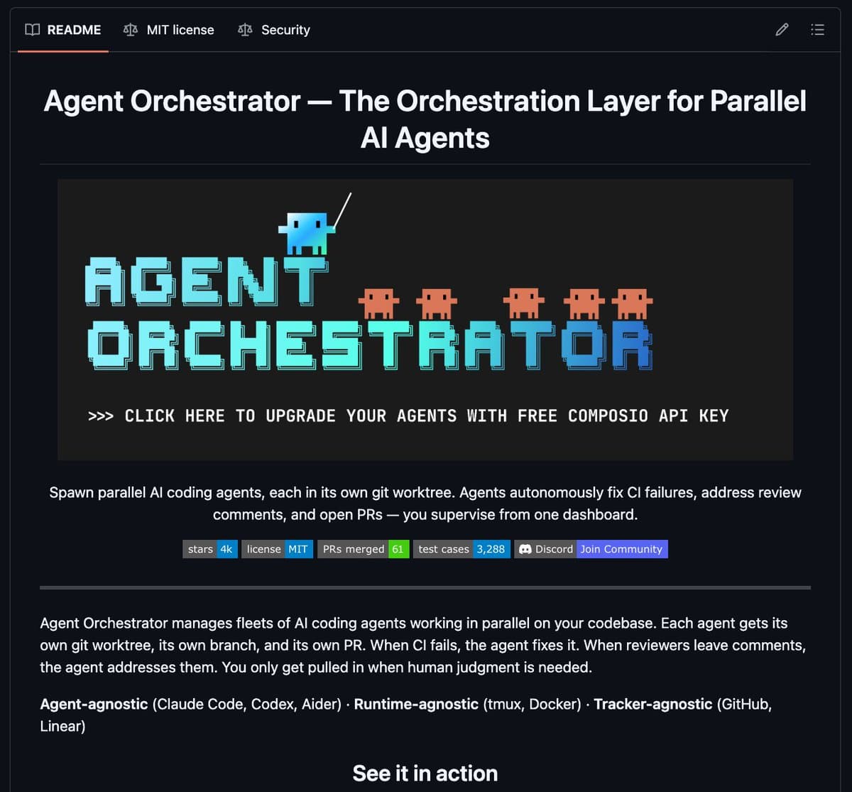 Composio opens Agent Orchestrator with ao spawn, 30 parallel agents, and isolated git worktrees