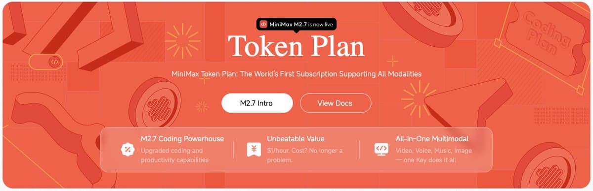 MiniMax introduces Token Plan for flat-rate text, speech, music, video, and image APIs