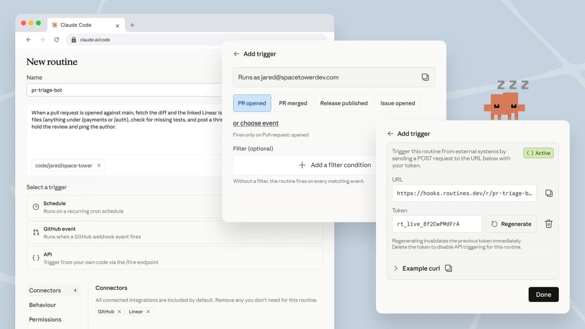 Claude Code ships Routines in research preview with API and webhook triggers