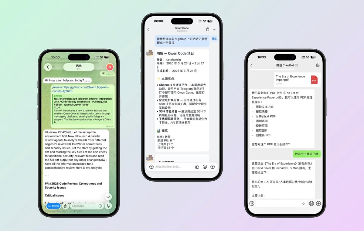 Qwen Code updates v0.14.2 with Channels, Cron Jobs, and Qwen3.6-Plus