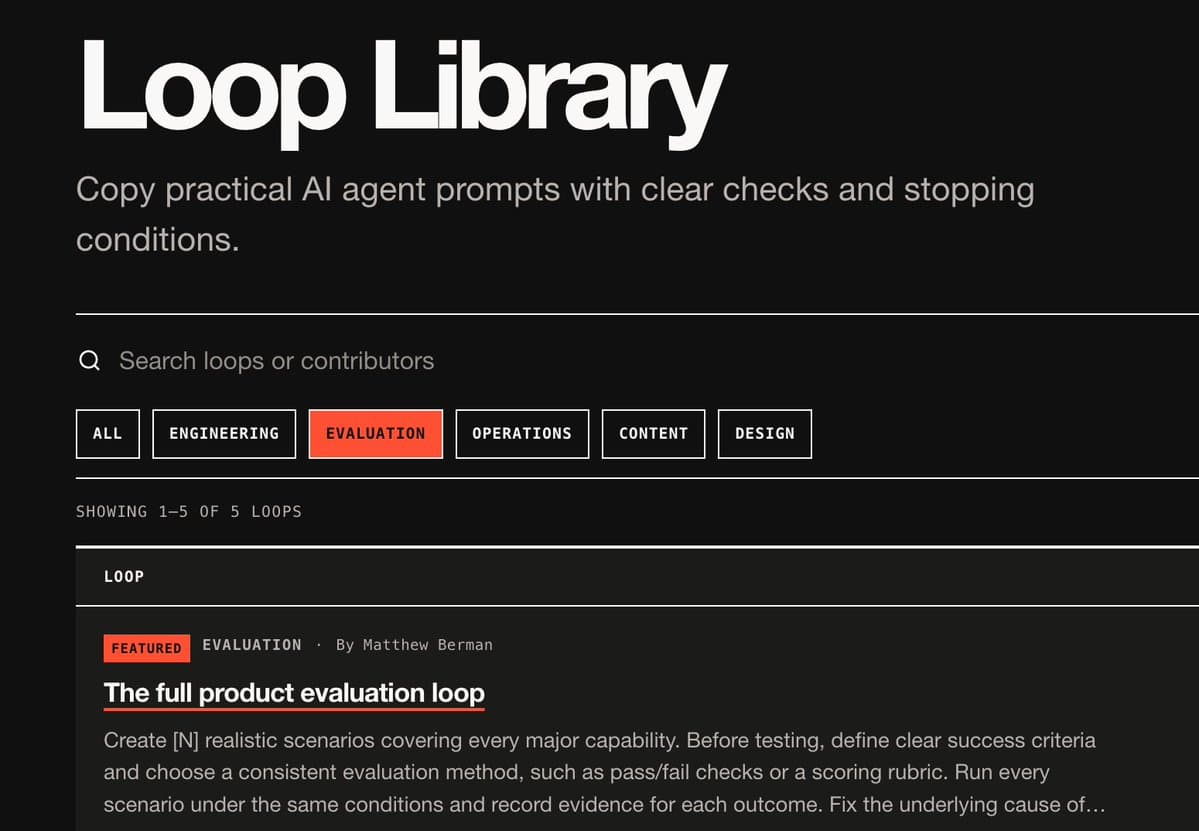 Developers publish loop libraries and control-loop guides for long-running agents